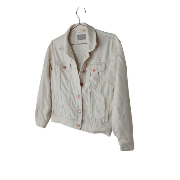 Everlane The Womens Denim Cotton Jacket SZ S in Bone